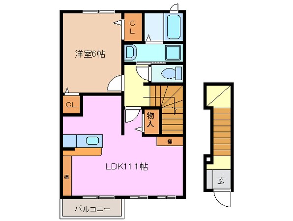 ジェルメの物件間取画像